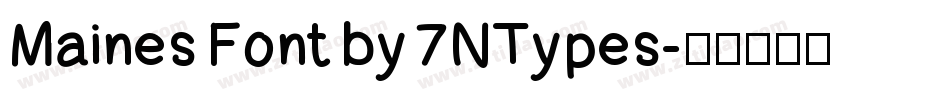 Maines Font by 7NTypes字体转换